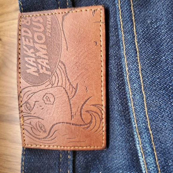 Rare  Naked and Famous Denim Broken Elephant6 Jeans  | Very Good | US 33 Weird… - Picture 4 of 14